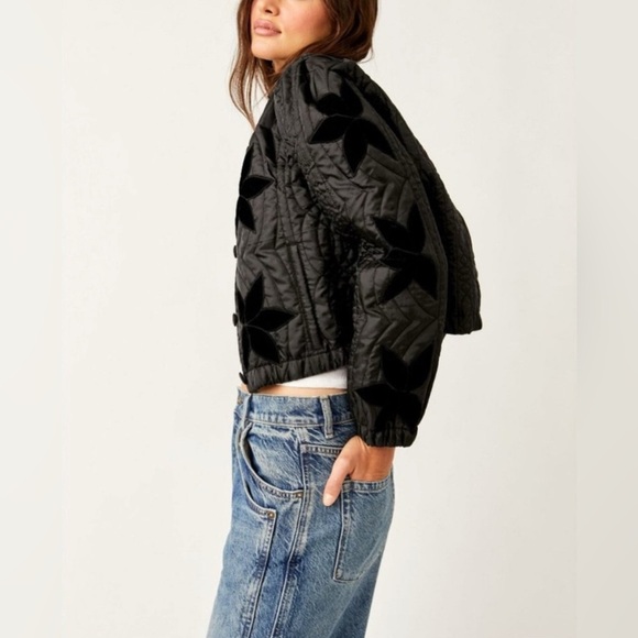 Free People Quinn Quilted Jacket – Black – Size Small – Brand New With Tag - Picture 6 of 16